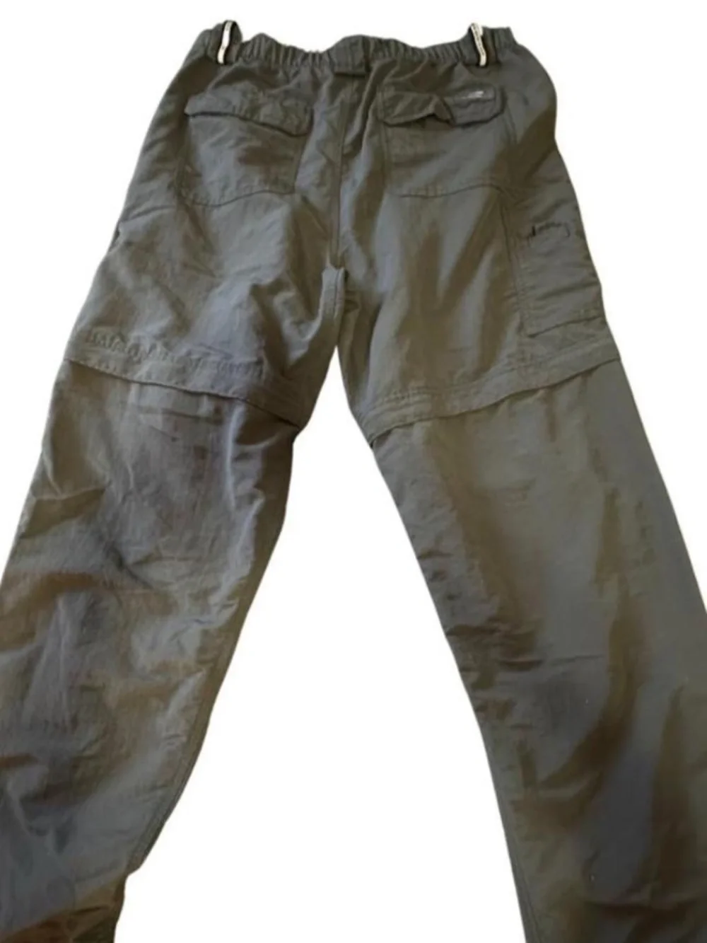 The North Face charcoal convertible cargo hiking pants